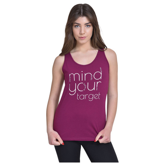 Target Γυναικεία αμάνικη μπλούζα Sleeveless Top Single Jersey "Mind"